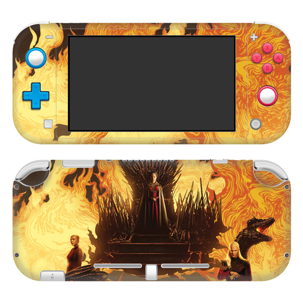 House Of The Dragon: Television Series Sigils And Characters Fire And Blood Vinyl Sticker Skin Decal Cover for Nintendo Switch Lite