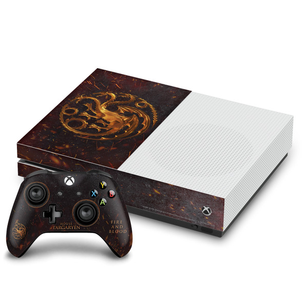 House Of The Dragon: Television Series Sigils And Characters House Targaryen Vinyl Sticker Skin Decal Cover for Microsoft One S Console & Controller