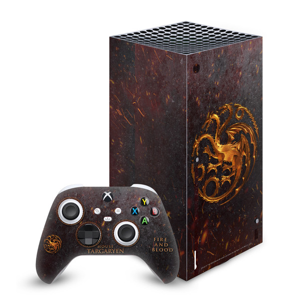 House Of The Dragon: Television Series Sigils And Characters House Targaryen Vinyl Sticker Skin Decal Cover for Microsoft Series X Console & Controller