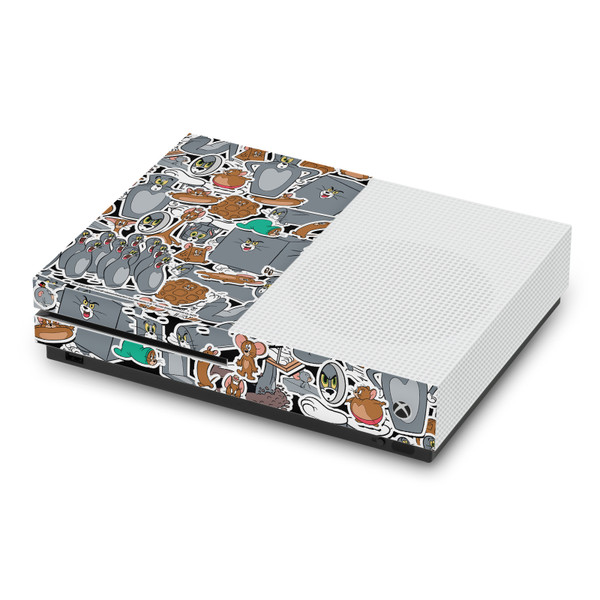 Tom and Jerry Graphics Funny Art Sticker Collage Vinyl Sticker Skin Decal Cover for Microsoft Xbox One S Console