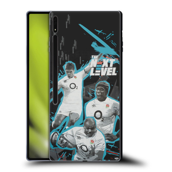 England Rugby Union Mural Next Level Soft Gel Case for Samsung Galaxy Tab S8 Ultra