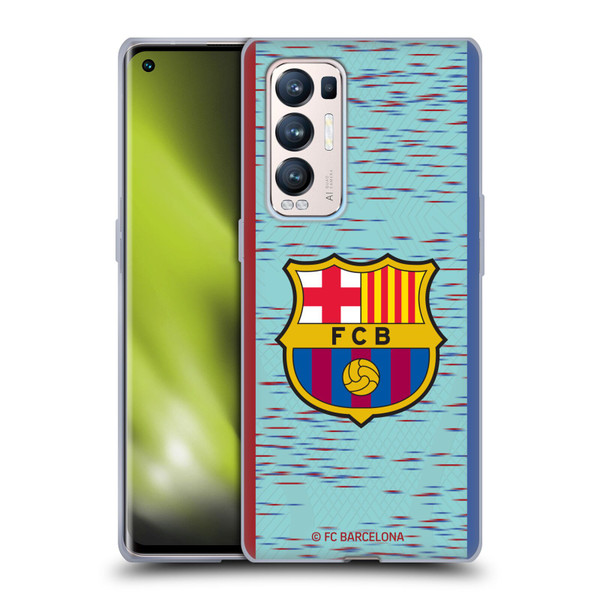 FC Barcelona 2023/24 Crest Kit Third Soft Gel Case for OPPO Find X3 Neo / Reno5 Pro+ 5G