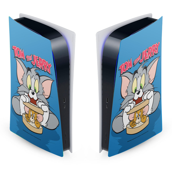 Tom and Jerry Graphics Character Art Vinyl Sticker Skin Decal Cover for Sony PS5 Digital Edition Console