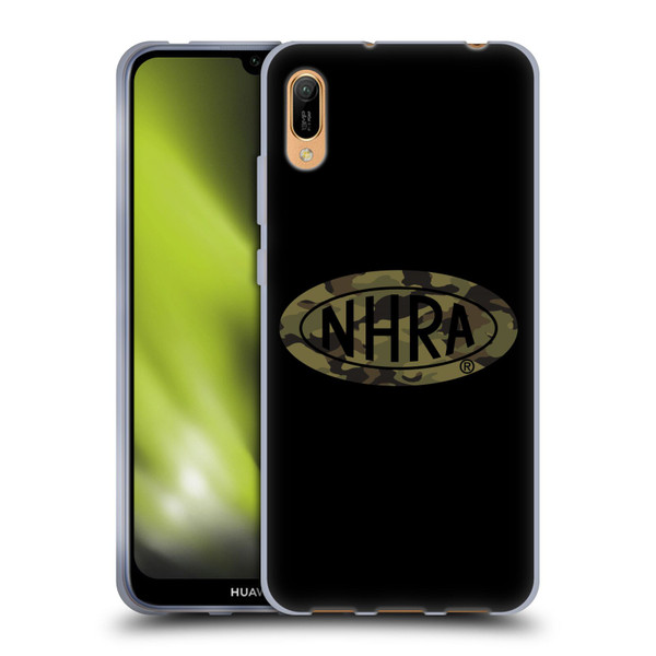 National Hot Rod Association Graphics Camouflage Logo Soft Gel Case for Huawei Y6 Pro (2019)