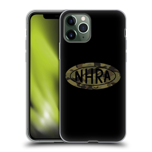 National Hot Rod Association Graphics Camouflage Logo Soft Gel Case for Apple iPhone 11 Pro
