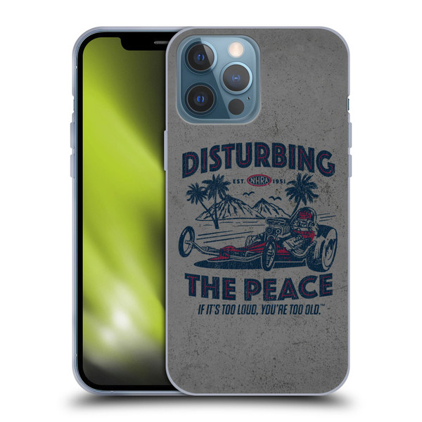 National Hot Rod Association Graphics Drag Peace Soft Gel Case for Apple iPhone 13 Pro Max