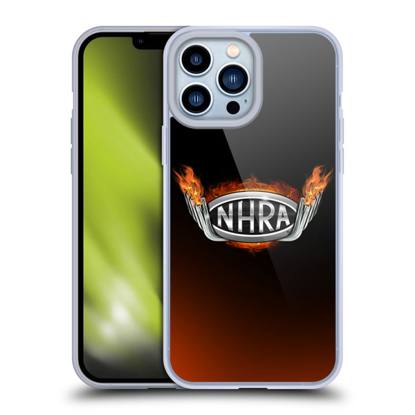 National Hot Rod Association Graphics Fire Logo Soft Gel Case for Apple iPhone 13 Pro Max