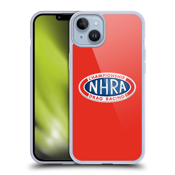 National Hot Rod Association Graphics Primary Logo Soft Gel Case for Apple iPhone 14 Plus