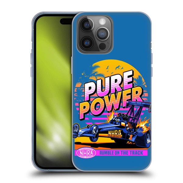 National Hot Rod Association Graphics Pure Power Soft Gel Case for Apple iPhone 14 Pro Max