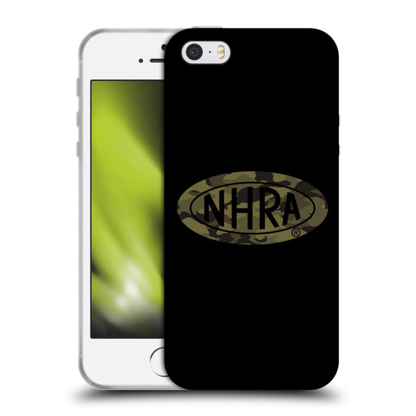 National Hot Rod Association Graphics Camouflage Logo Soft Gel Case for Apple iPhone 5 / 5s / iPhone SE 2016