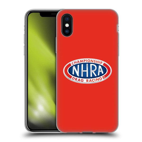 National Hot Rod Association Graphics Primary Logo Soft Gel Case for Apple iPhone X / iPhone XS