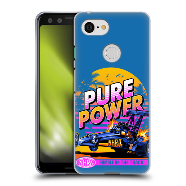 National Hot Rod Association Graphics Pure Power Soft Gel Case for Google Pixel 3