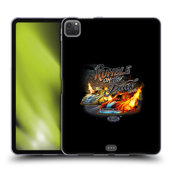 National Hot Rod Association Graphics Rumble On The Track Soft Gel Case for Apple iPad Pro 11 2020 / 2021 / 2022