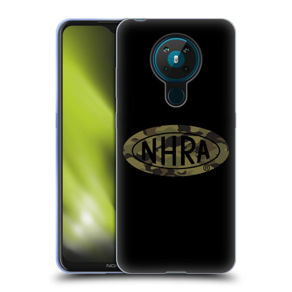 National Hot Rod Association Graphics Camouflage Logo Soft Gel Case for Nokia 5.3