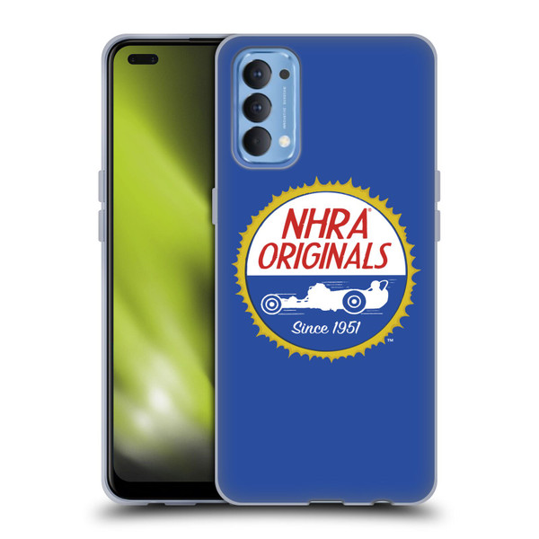 National Hot Rod Association Graphics Original Logo Soft Gel Case for OPPO Reno 4 5G