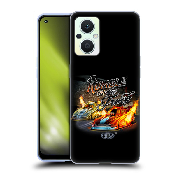 National Hot Rod Association Graphics Rumble On The Track Soft Gel Case for OPPO Reno8 Lite