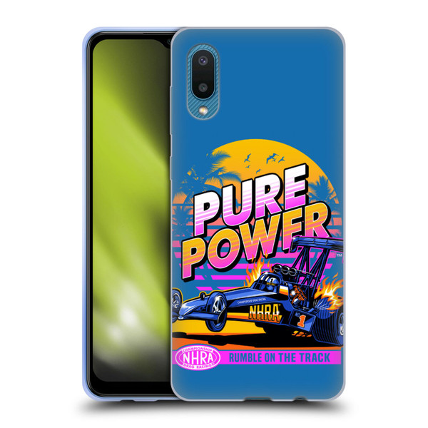 National Hot Rod Association Graphics Pure Power Soft Gel Case for Samsung Galaxy A02/M02 (2021)