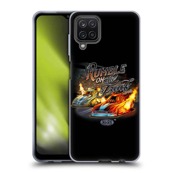 National Hot Rod Association Graphics Rumble On The Track Soft Gel Case for Samsung Galaxy A12 (2020)