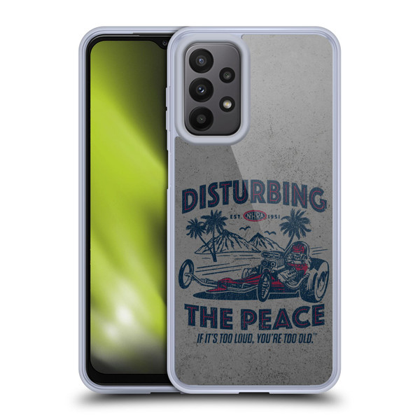 National Hot Rod Association Graphics Drag Peace Soft Gel Case for Samsung Galaxy A23 / 5G (2022)