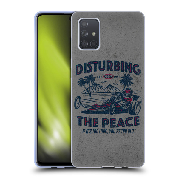 National Hot Rod Association Graphics Drag Peace Soft Gel Case for Samsung Galaxy A71 (2019)