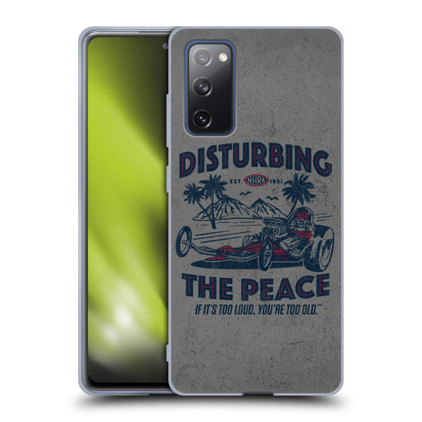 National Hot Rod Association Graphics Drag Peace Soft Gel Case for Samsung Galaxy S20 FE / 5G
