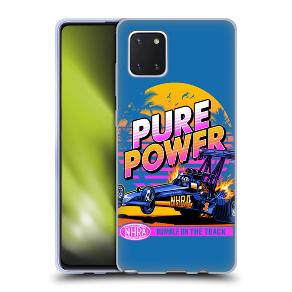 National Hot Rod Association Graphics Pure Power Soft Gel Case for Samsung Galaxy Note10 Lite