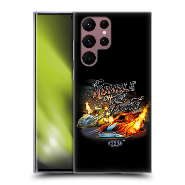 National Hot Rod Association Graphics Rumble On The Track Soft Gel Case for Samsung Galaxy S22 Ultra 5G