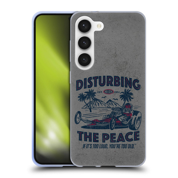 National Hot Rod Association Graphics Drag Peace Soft Gel Case for Samsung Galaxy S23 5G