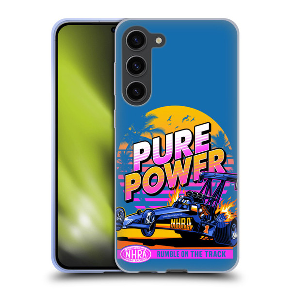 National Hot Rod Association Graphics Pure Power Soft Gel Case for Samsung Galaxy S23+ 5G