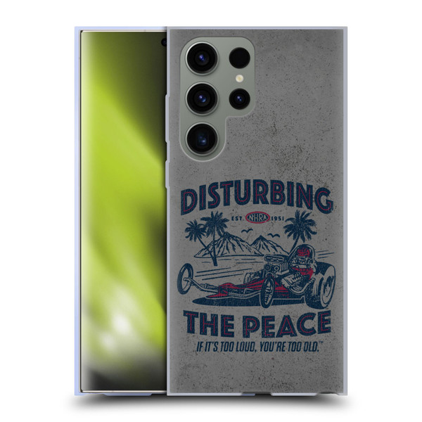 National Hot Rod Association Graphics Drag Peace Soft Gel Case for Samsung Galaxy S23 Ultra 5G