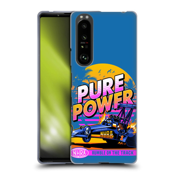 National Hot Rod Association Graphics Pure Power Soft Gel Case for Sony Xperia 1 III
