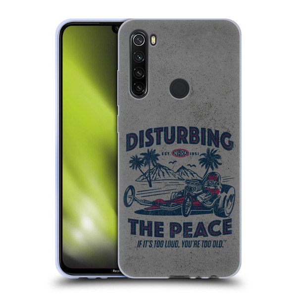 National Hot Rod Association Graphics Drag Peace Soft Gel Case for Xiaomi Redmi Note 8T