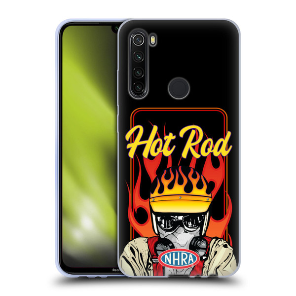 National Hot Rod Association Graphics Hot Rod Helmet Soft Gel Case for Xiaomi Redmi Note 8T
