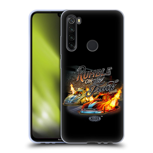 National Hot Rod Association Graphics Rumble On The Track Soft Gel Case for Xiaomi Redmi Note 8T