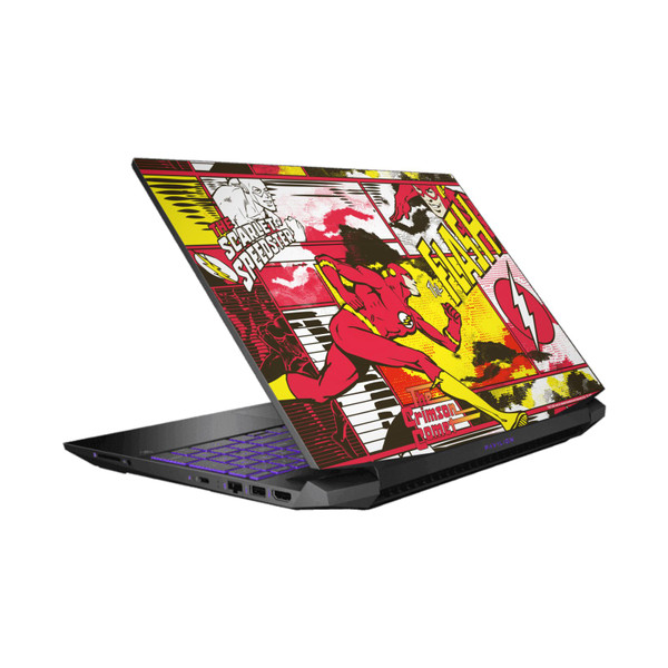 The Flash DC Comics Comic Book Art Panel Collage Vinyl Sticker Skin Decal Cover for HP Pavilion 15.6" 15-dk0047TX