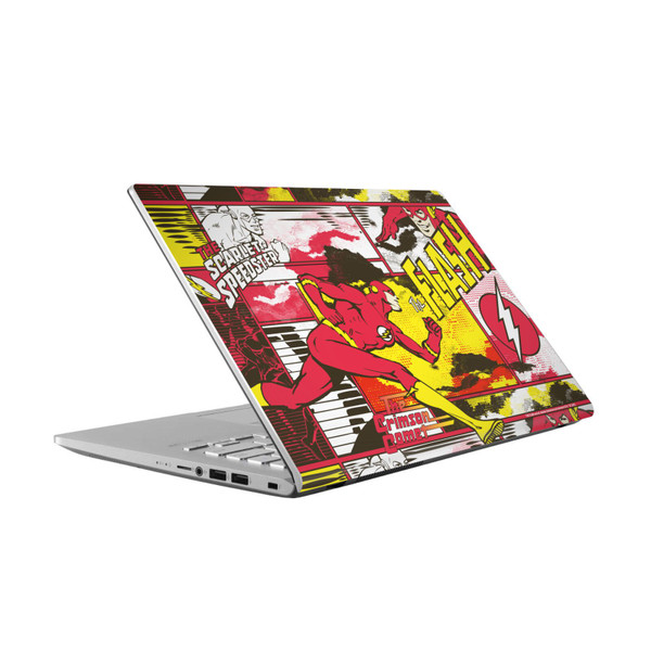 The Flash DC Comics Comic Book Art Panel Collage Vinyl Sticker Skin Decal Cover for Asus Vivobook 14 X409FA-EK555T