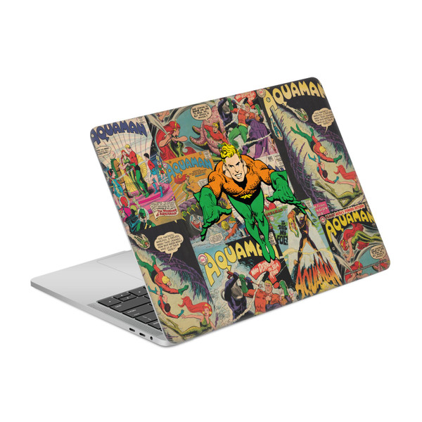 Aquaman DC Comics Comic Book Cover Character Collage Vinyl Sticker Skin Decal Cover for Apple MacBook Pro 13" A2338
