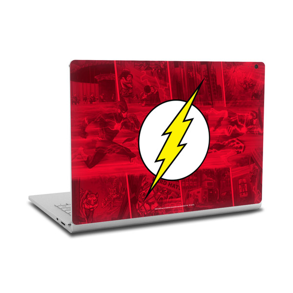 The Flash DC Comics Comic Book Art Logo Vinyl Sticker Skin Decal Cover for Microsoft Surface Book 2