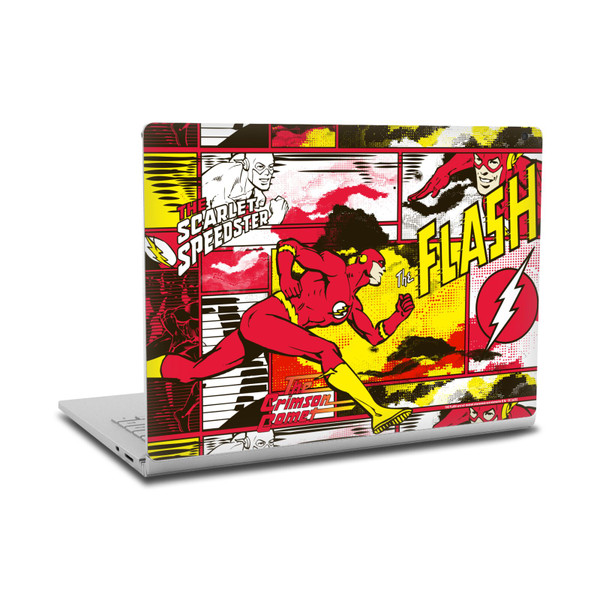 The Flash DC Comics Comic Book Art Panel Collage Vinyl Sticker Skin Decal Cover for Microsoft Surface Book 2