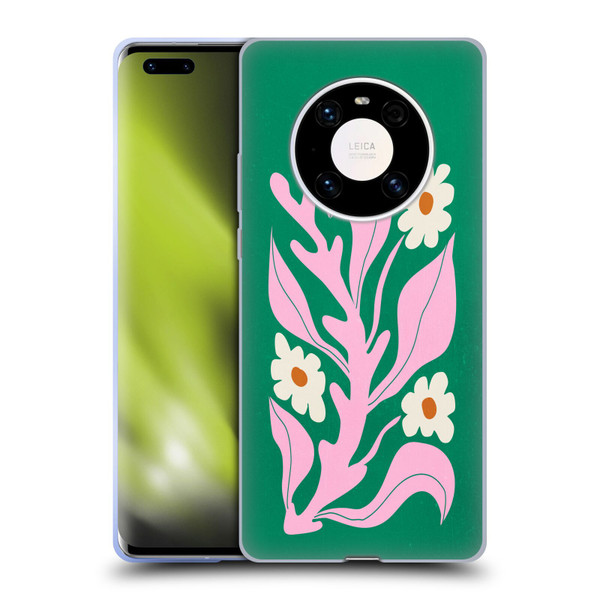 Ayeyokp Plants And Flowers Green Les Fleurs Color Soft Gel Case for Huawei Mate 40 Pro 5G