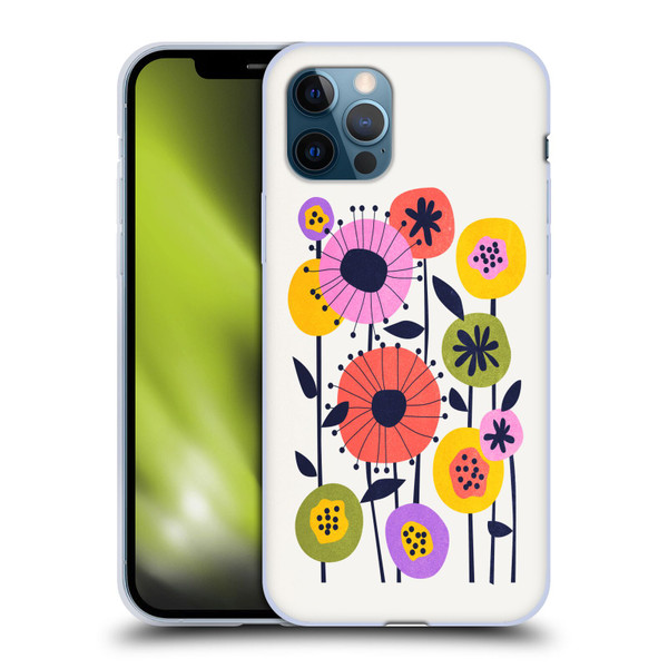 Ayeyokp Plants And Flowers Minimal Flower Market Soft Gel Case for Apple iPhone 12 / iPhone 12 Pro