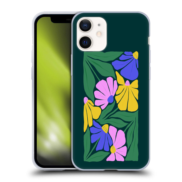 Ayeyokp Plants And Flowers Summer Foliage Flowers Matisse Soft Gel Case for Apple iPhone 12 Mini