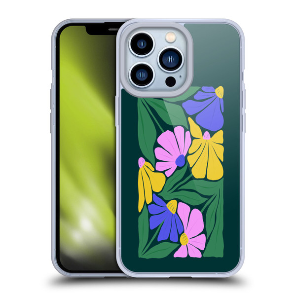 Ayeyokp Plants And Flowers Summer Foliage Flowers Matisse Soft Gel Case for Apple iPhone 13 Pro