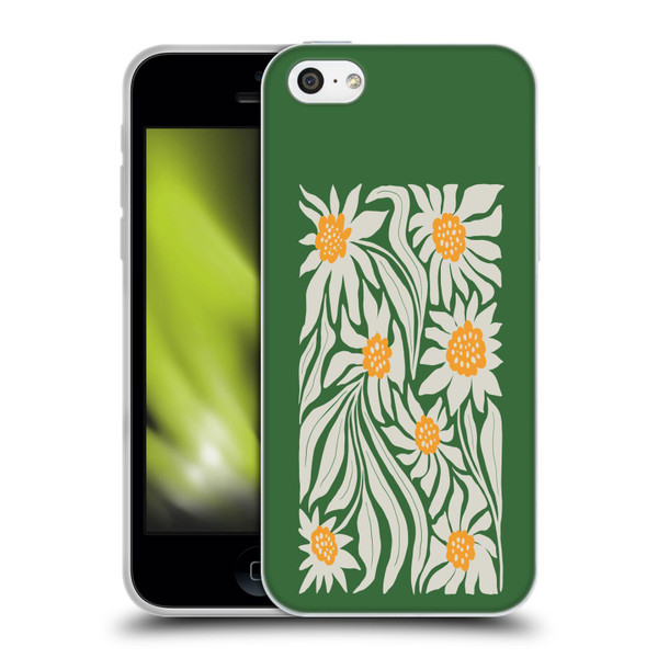 Ayeyokp Plants And Flowers Sunflowers Green Soft Gel Case for Apple iPhone 5c