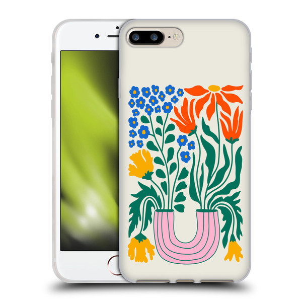 Ayeyokp Plants And Flowers Withering Flower Market Soft Gel Case for Apple iPhone 7 Plus / iPhone 8 Plus