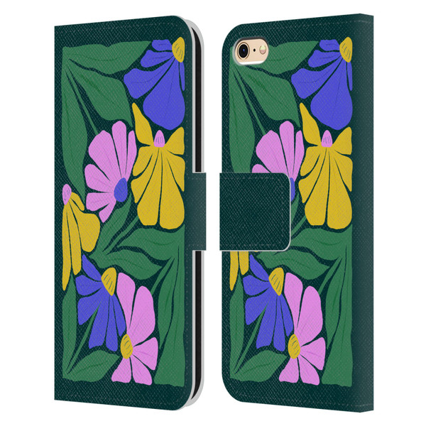 Ayeyokp Plants And Flowers Summer Foliage Flowers Matisse Leather Book Wallet Case Cover For Apple iPhone 6 / iPhone 6s