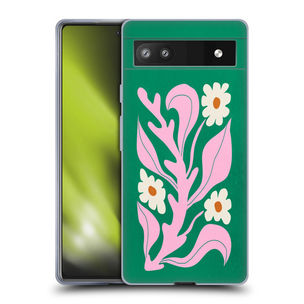 Ayeyokp Plants And Flowers Green Les Fleurs Color Soft Gel Case for Google Pixel 6a