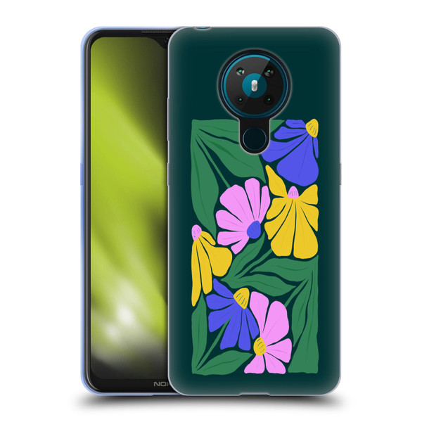 Ayeyokp Plants And Flowers Summer Foliage Flowers Matisse Soft Gel Case for Nokia 5.3