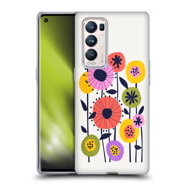 Ayeyokp Plants And Flowers Minimal Flower Market Soft Gel Case for OPPO Find X3 Neo / Reno5 Pro+ 5G