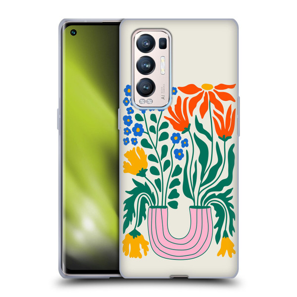 Ayeyokp Plants And Flowers Withering Flower Market Soft Gel Case for OPPO Find X3 Neo / Reno5 Pro+ 5G